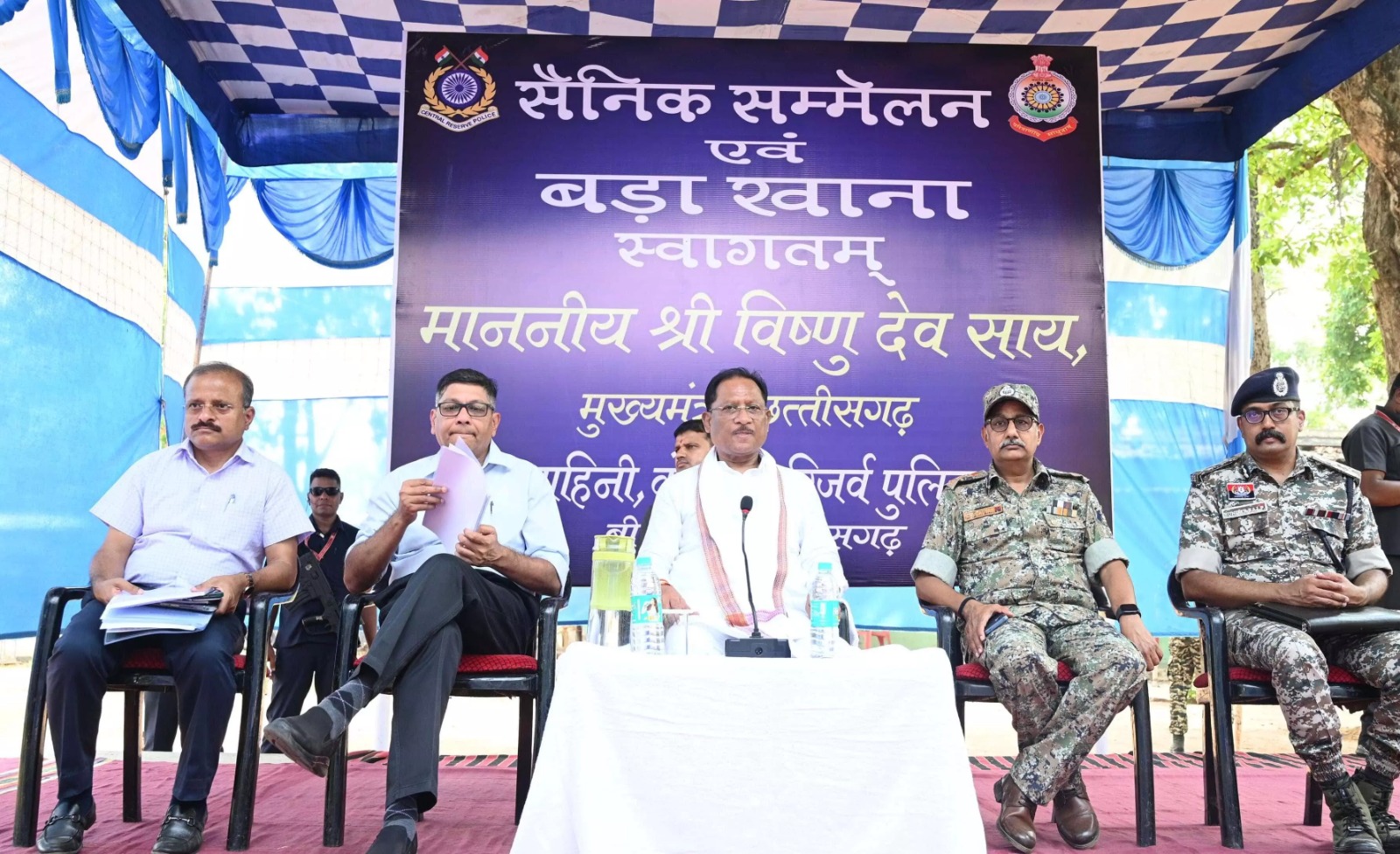 बड़े नक्सल आपरेशन की सफलता के बाद, जवानों के बीच गलगम पहुंचे सीएम विष्णुदेव साय